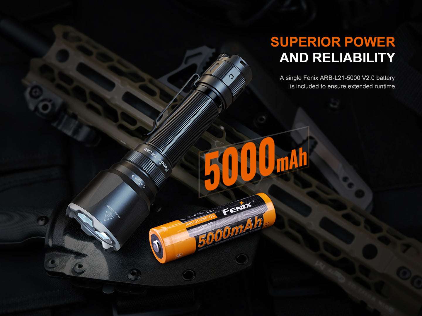 Palmarius Outdoors Fenix TK22R Rechargeable Tactical & Duty Flashlight Tactical Flashlight