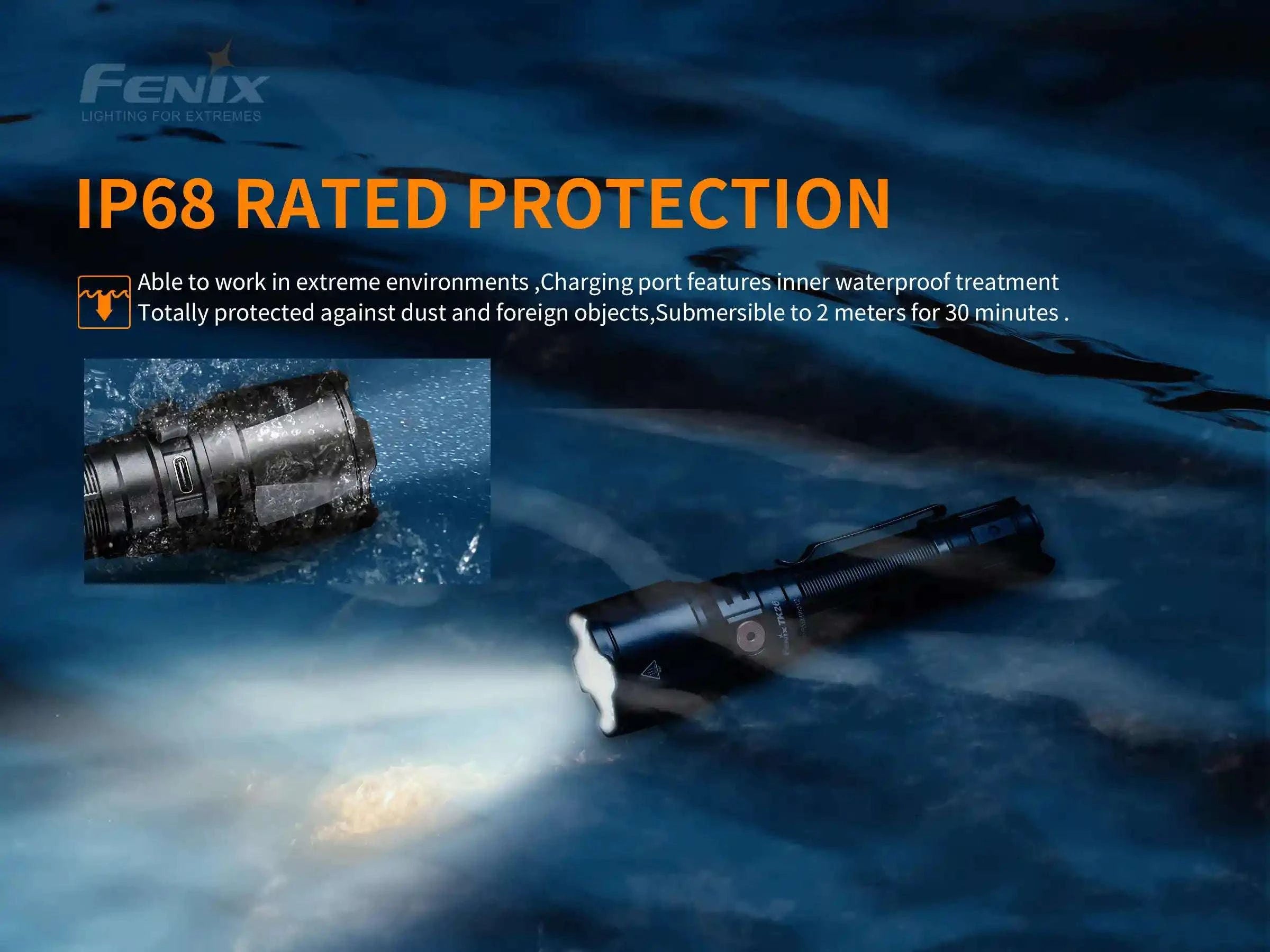 Palmarius Outdoors Fenix TK26R Tactical LED Flashlight - 1500 Lumens Tactical Flashlight