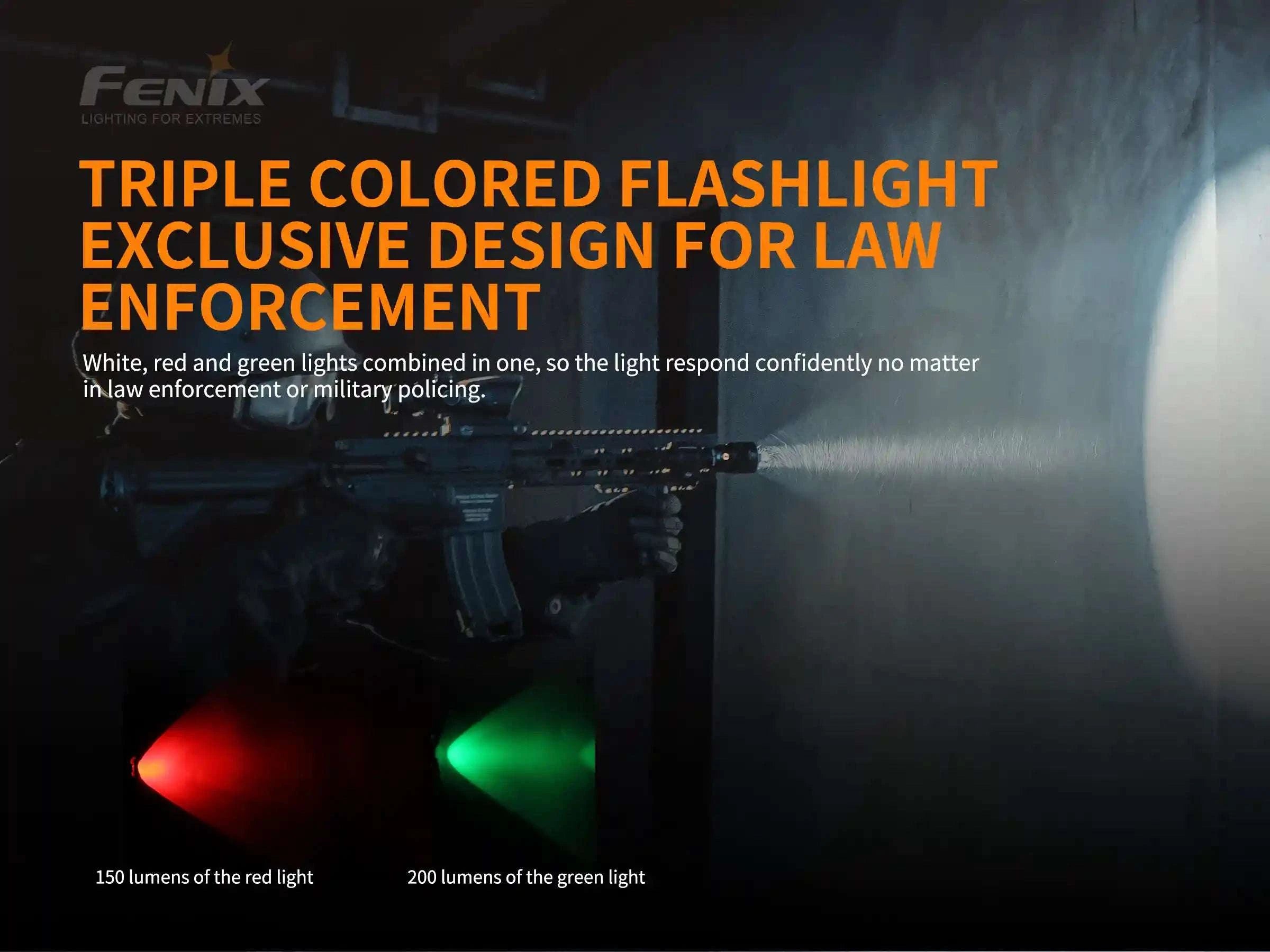 Palmarius Outdoors Fenix TK26R Tactical LED Flashlight - 1500 Lumens Tactical Flashlight