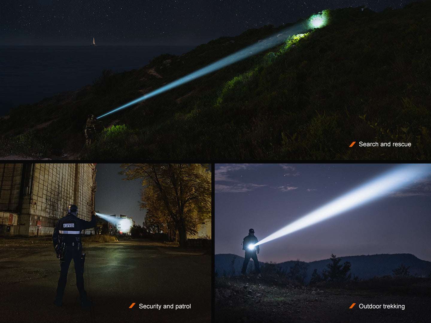 Palmarius Outdoors Fenix TK30R Tactical White Laser Rechargeable Flashlight Tactical Flashlight