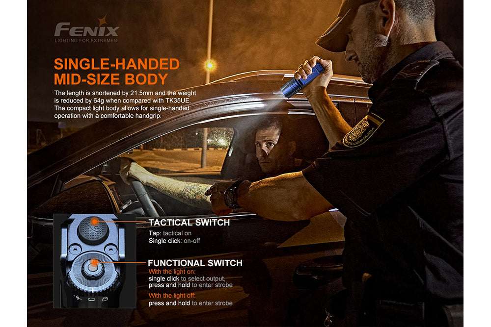 Palmarius Outdoors Fenix TK35UE V2.0 Flashlight - 5000 Lumens Tactical Flashlight