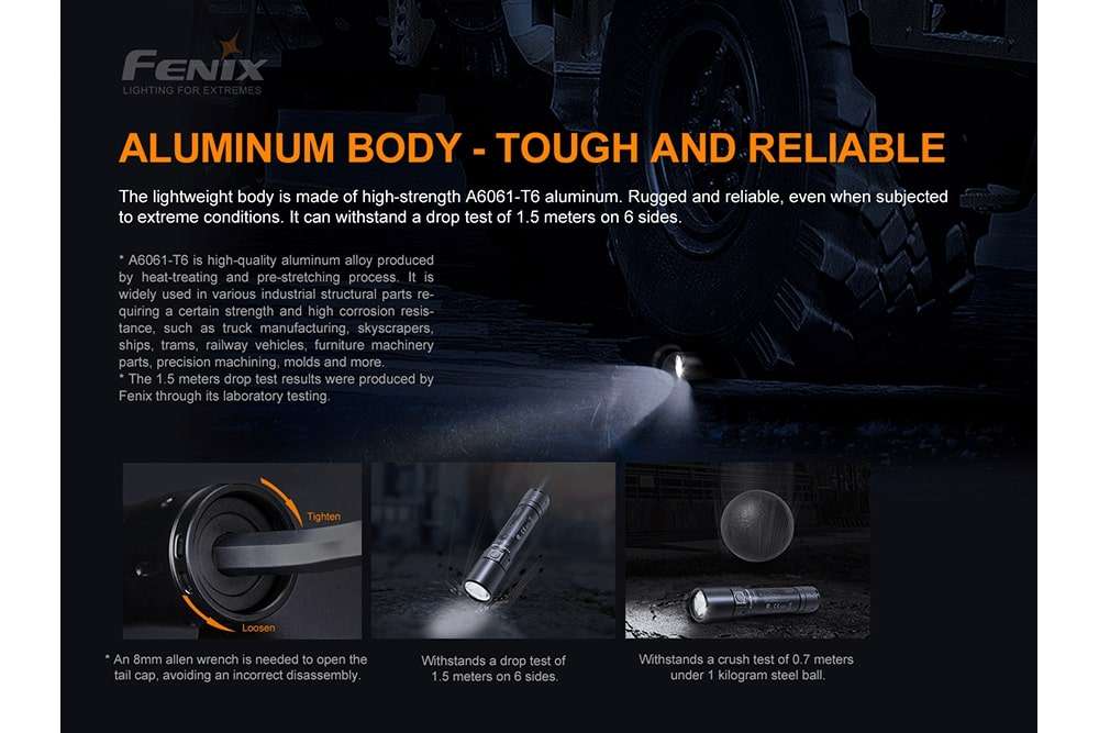 Palmarius Outdoors Fenix WF30RE Intrinsically Safe Flashlight - discontinued Work Flashlight