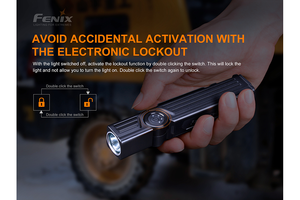 Palmarius Outdoors Fenix WT25R Adjustable Head LED Flashlight - 1000 Lumens Work Flashlight