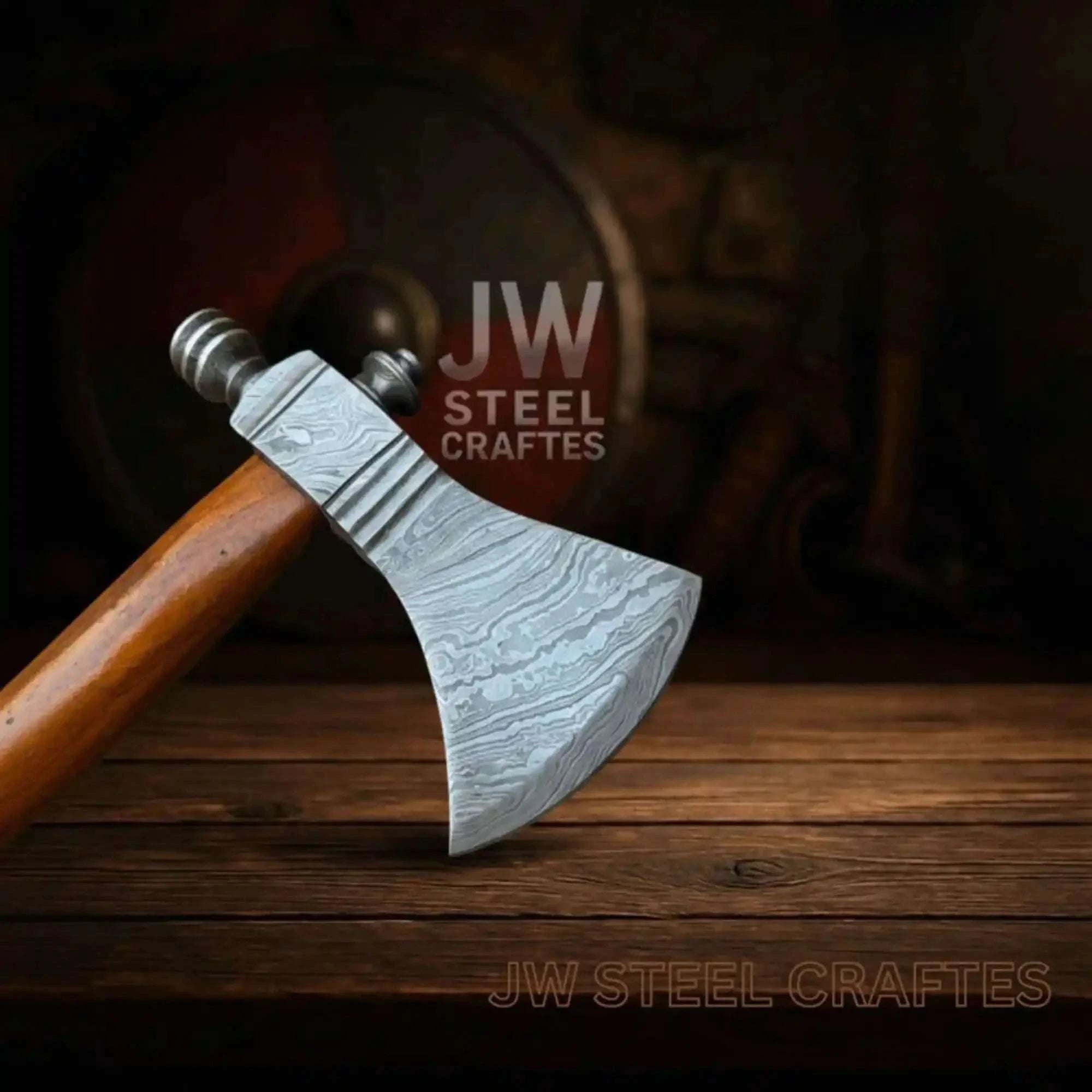 Palmarius Outdoors Damascus Pipe Tomahawk Hand Forged Viking Axe Handmade Axe