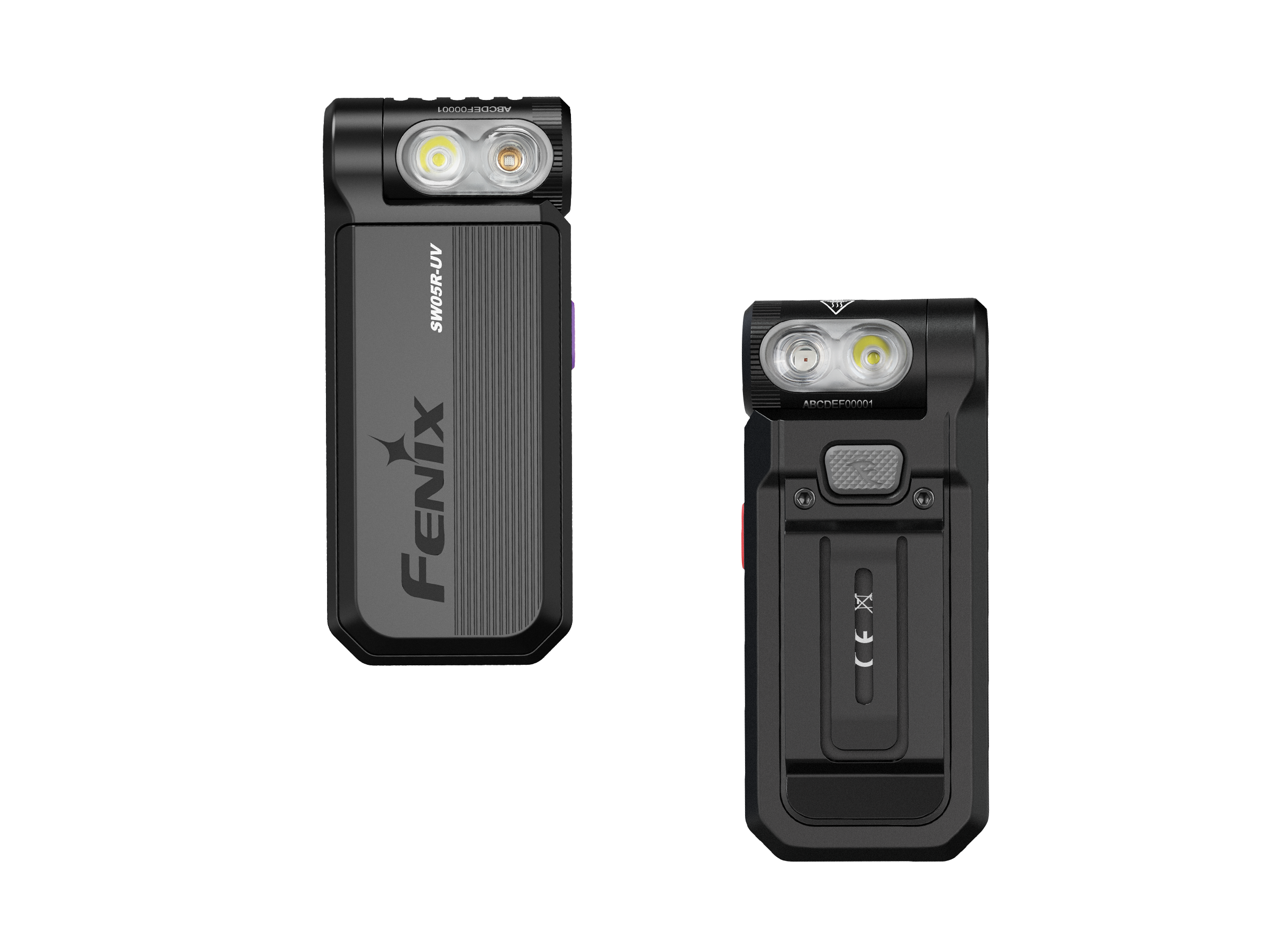 Palmarius Outdoors Fenix SW05R Multipurpose Clip-On Light with Red or UV Output EDC Flashlight