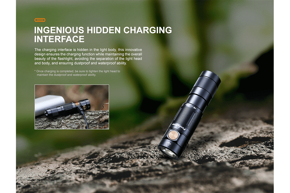 Fenix E09R Rechargeable High-Output Flashlight - 600 Lumens