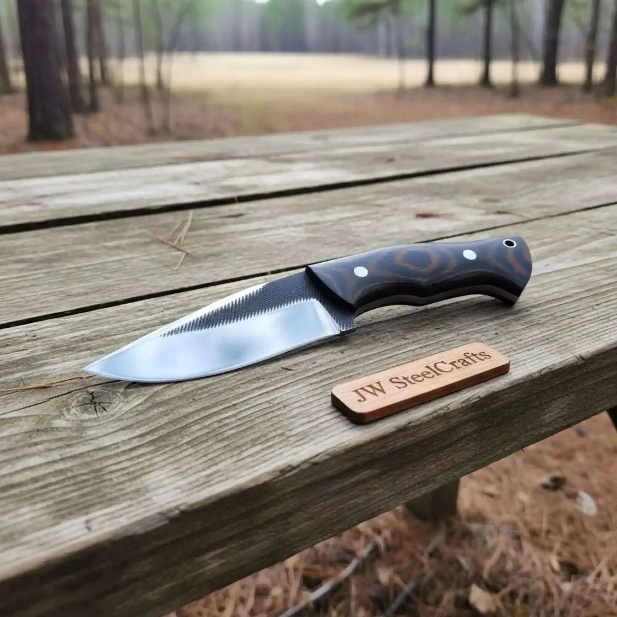 Palmarius Outdoors Drop Point Hunting Knife 3.5 Inch Steel Blade Micarta Handle Fixed Blade Field Knife with Sheath Skinner Knife