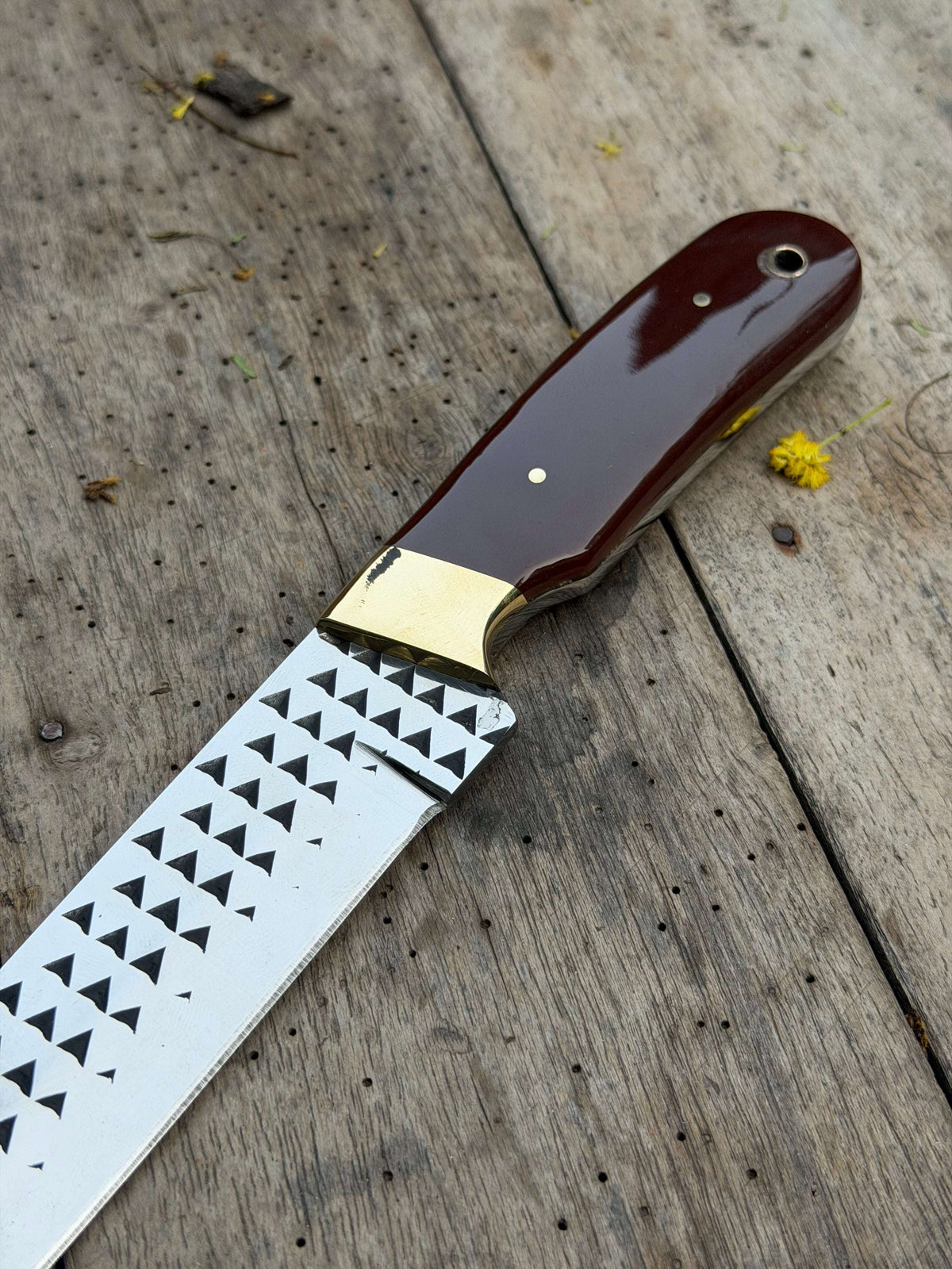 Palmarius Outdoors Handmade Redwood Trail Bull Cutter Knife 8" with dark red wood handle Bull Cutter Knives Set