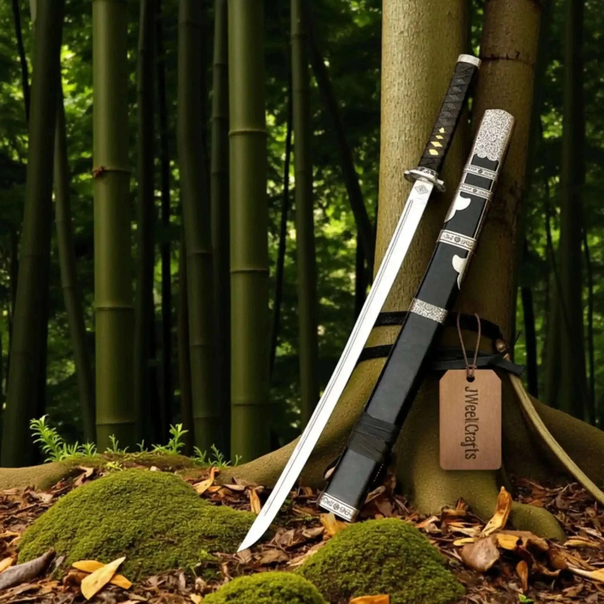 Palmarius Outdoors Handmade Samurai Style Katana High Carbon Steel Display Sword for Collectors