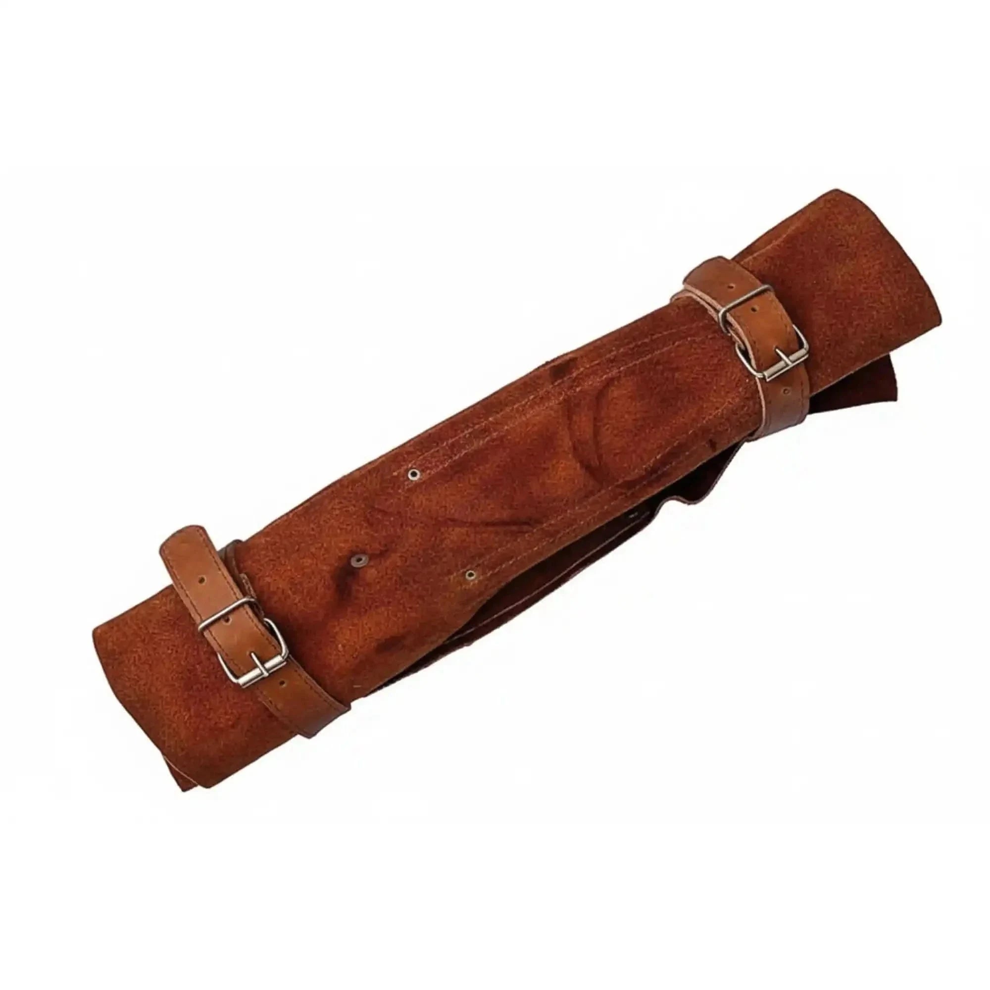 Palmarius Outdoors 4-Piece Handmade Damascus Kitchen Knife Set – Rosewood Handles, Steel Bolsters & Brass Pins | Chef, Santoku, Cleaver & Utility | Leather Roll & Honing Rod Included Handmade Chef Knife Sets