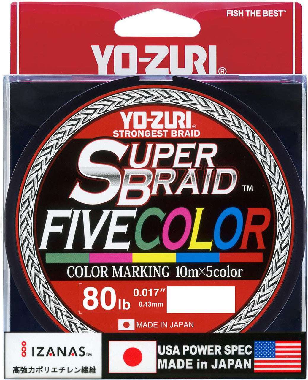 Palmarius Outdoors SUPER BRAID FIVE COLOR 600M/660 yard spools