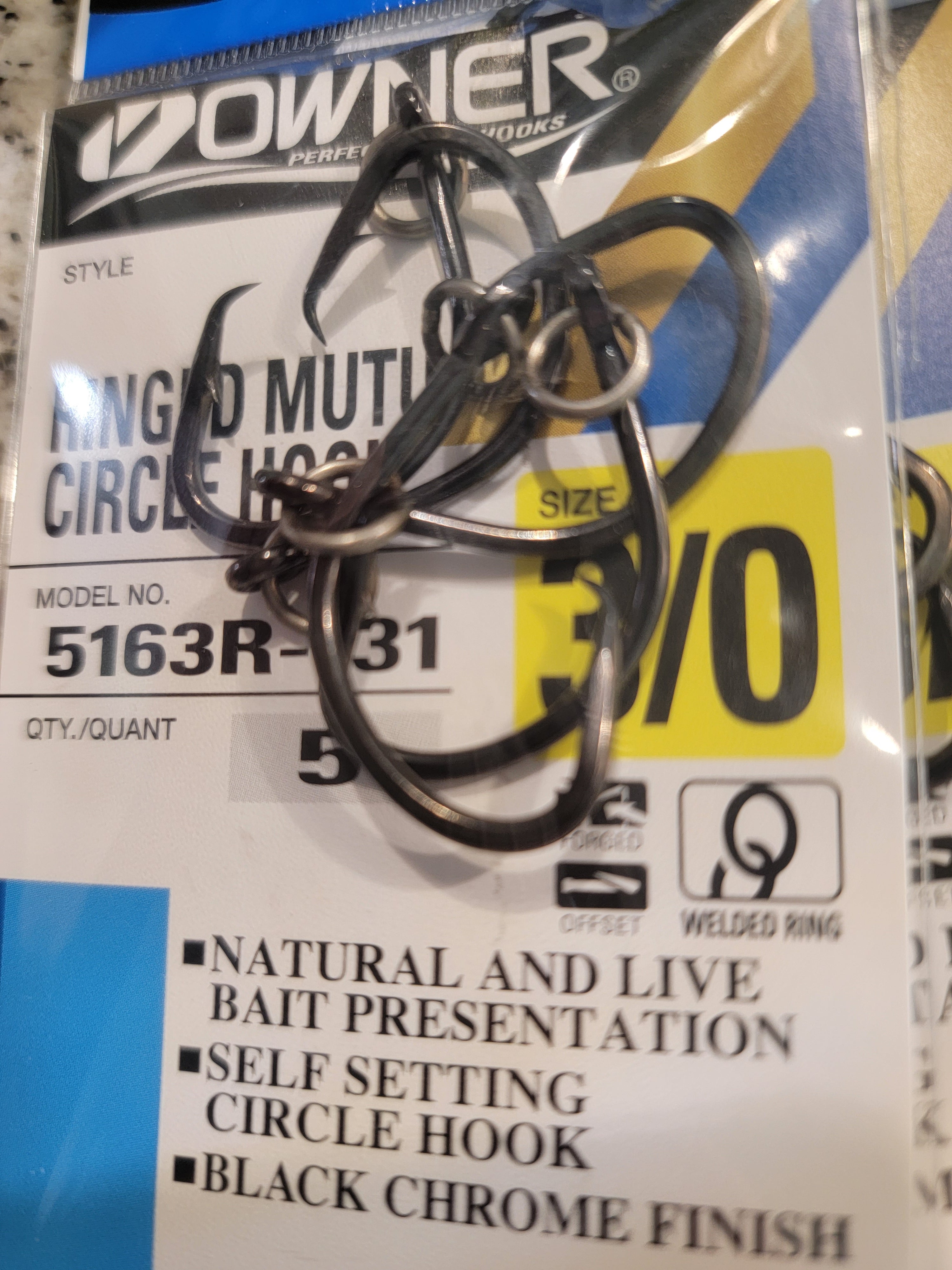 Owner Ringed Mutu Circle Hook 5163R | Palmarius Outdoor Products