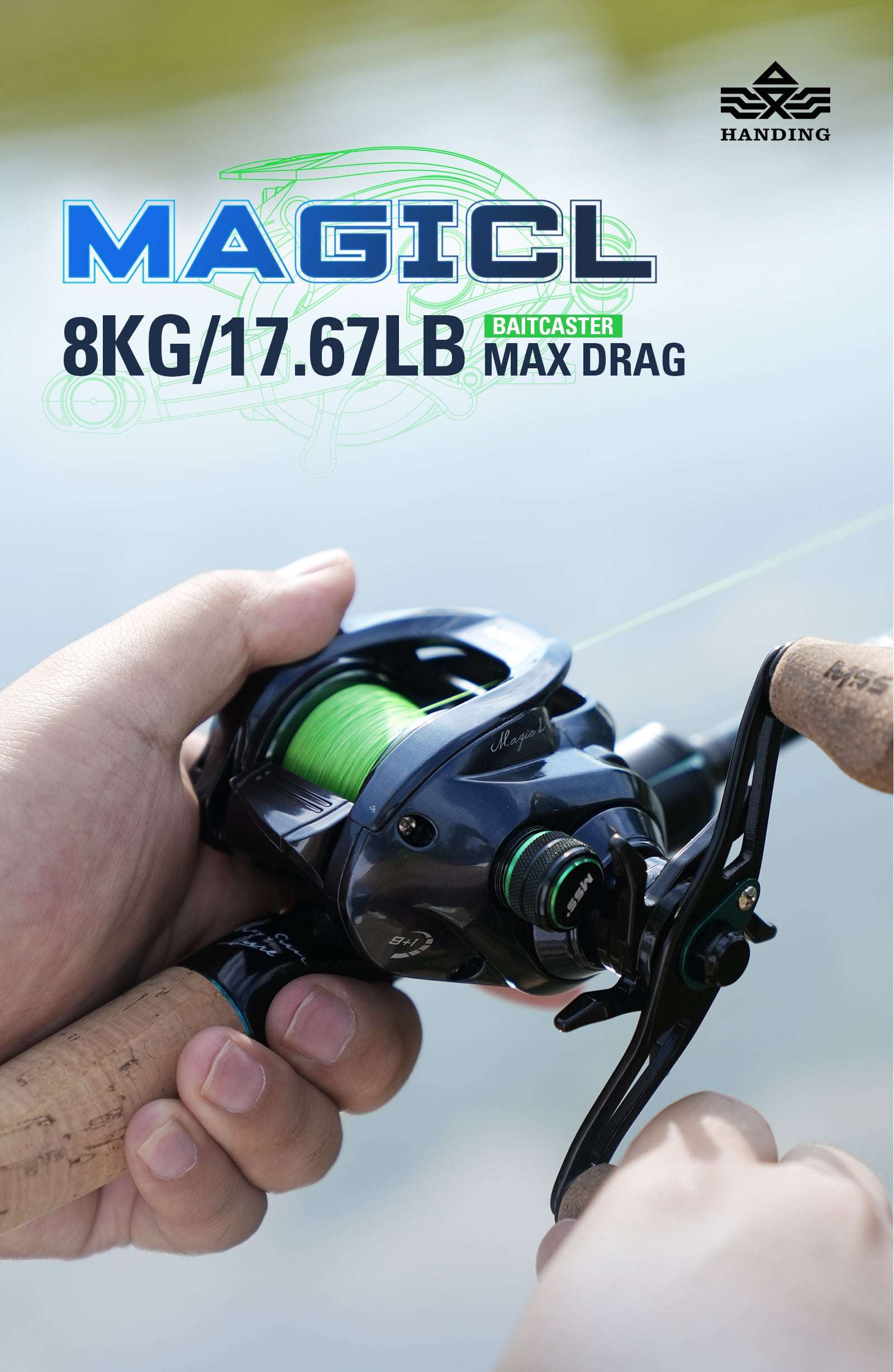 Palmarius Outdoors MAGIC SOUL Bass Casting Reel 