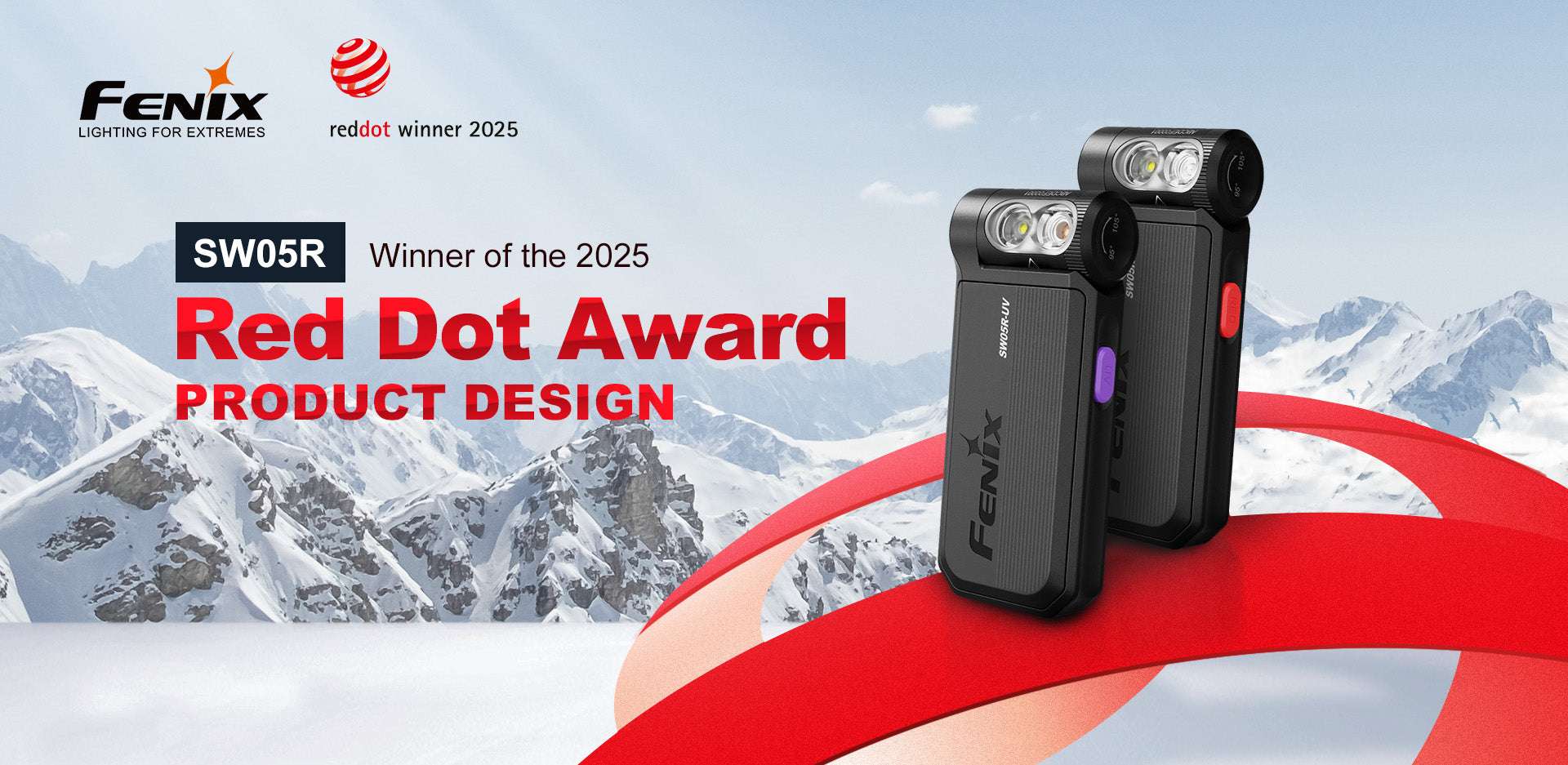Palmarius Outdoors Fenix SW05R Multipurpose Clip-On Light with Red or UV Output EDC Flashlight