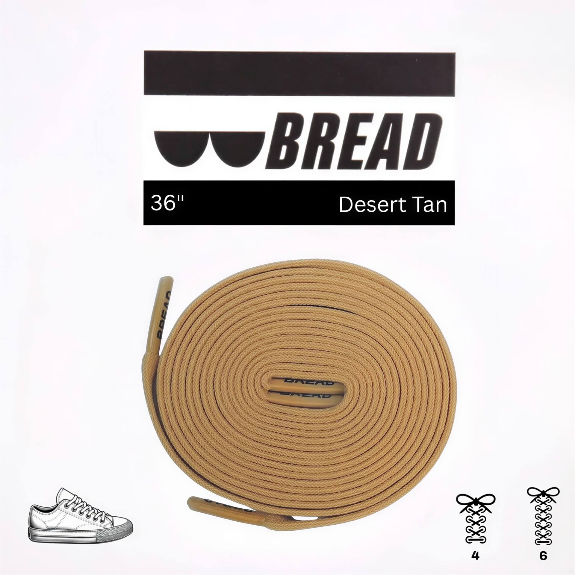 Palmarius Outdoors Desert Tan Elastic Shoelace