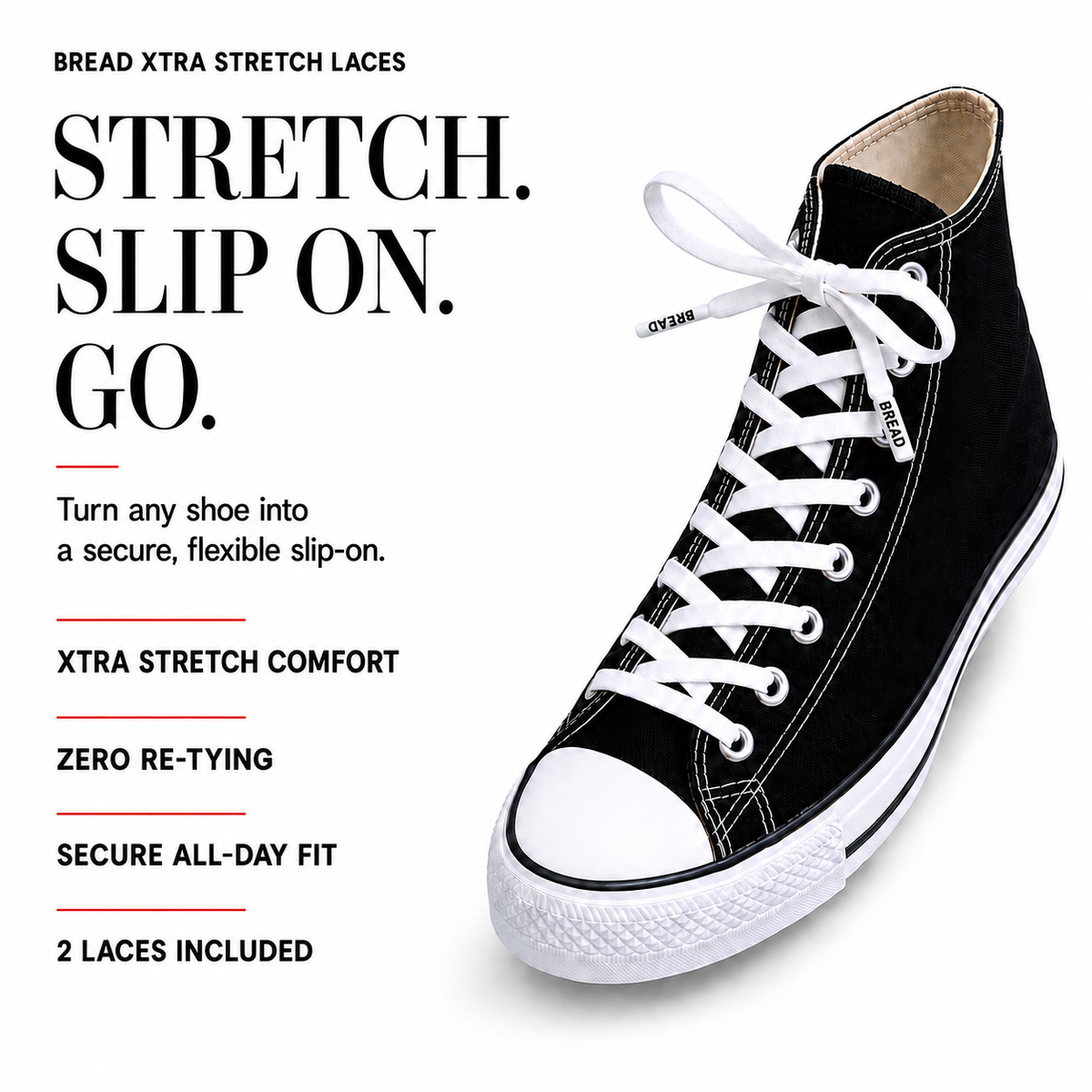Palmarius Outdoors Xtra Stretch Flat Bread Laces Elastic Shoelace