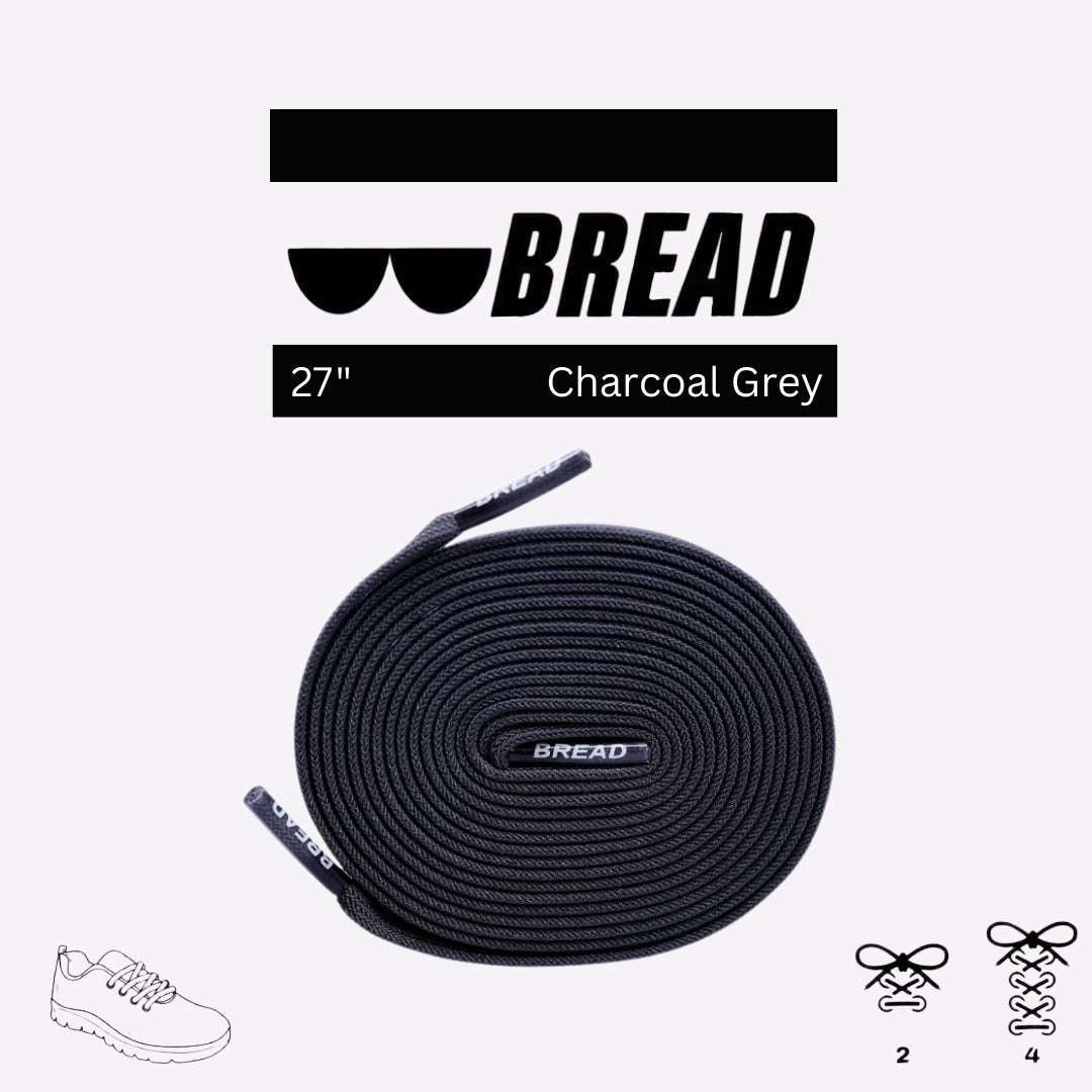 Palmarius Outdoors Charcoal Grey Elastic Shoelace