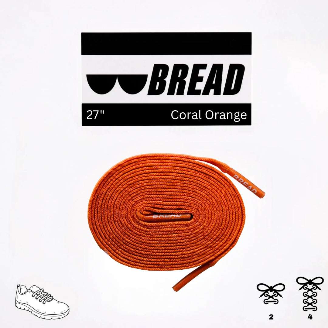 Palmarius Outdoors Coral Orange Elastic Shoelace