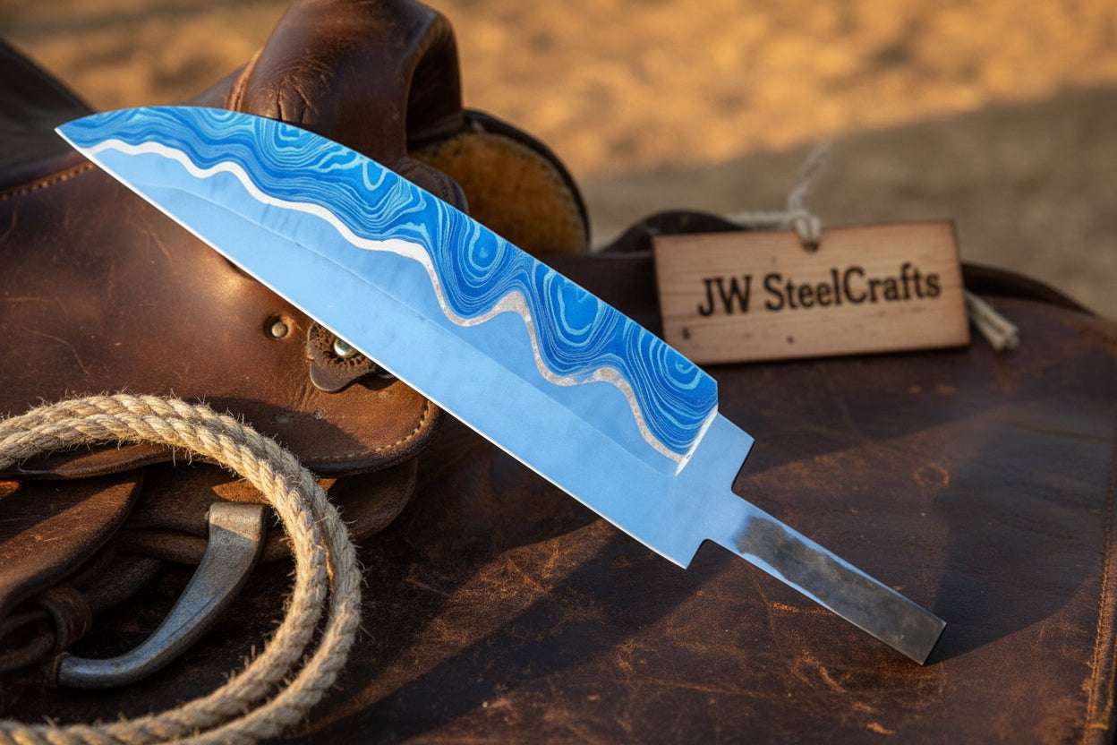 Palmarius Outdoors Sapphire Trail Chef Blank Knife 10" Handmade San Mai Gyuto Blank Knife blank Blades