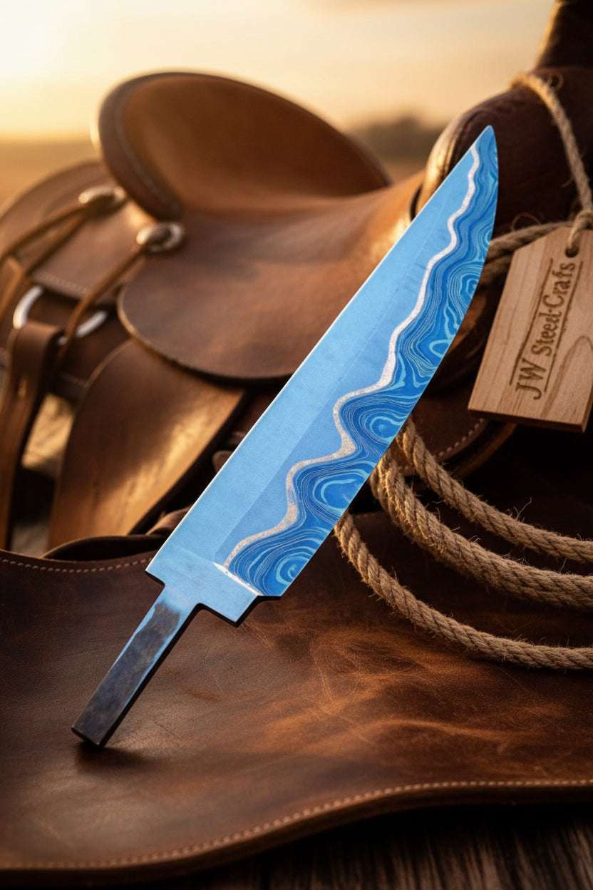Palmarius Outdoors Sapphire Trail Chef Blank Knife 10" Handmade San Mai Gyuto Blank Knife blank Blades
