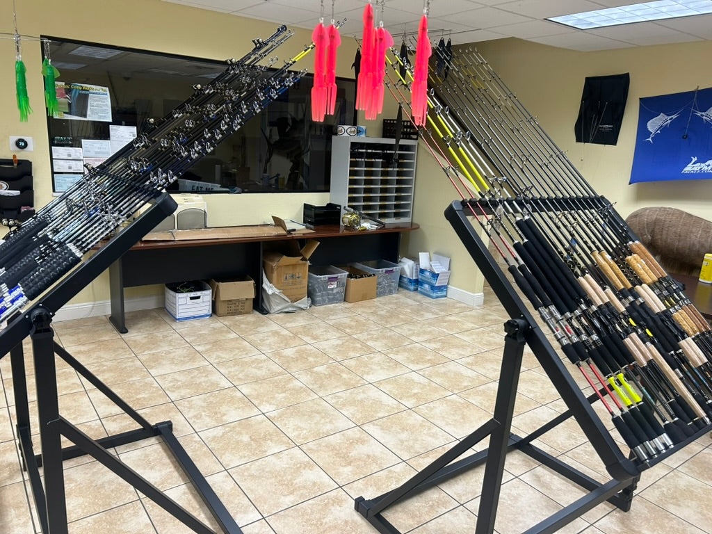 fishing rod display holders Prox Rod Display Rack