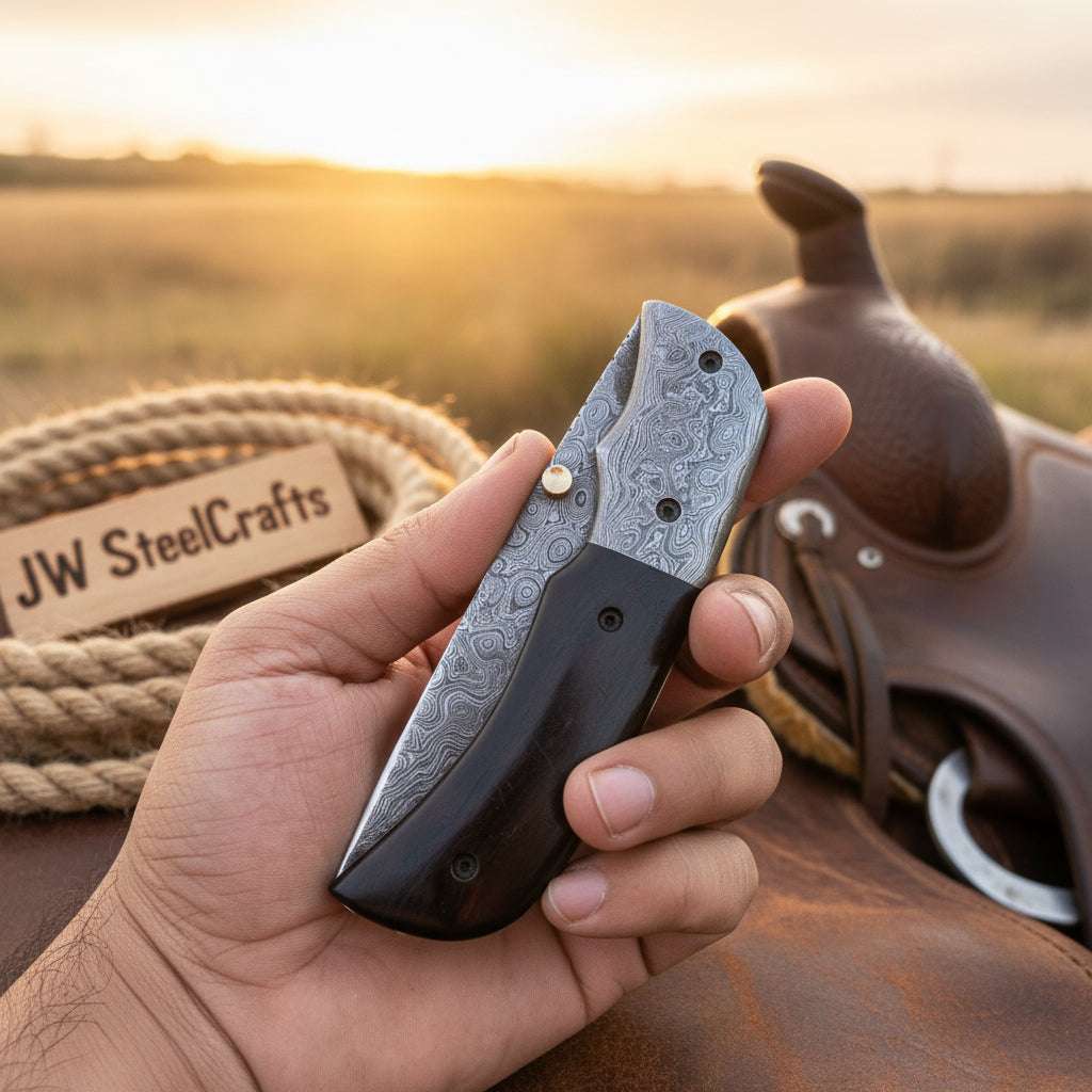 Palmarius Outdoors Rosewood Ridge Folder Knife 6" Handmade Rosewood Handle Liner Lock Liner Lock Folder
