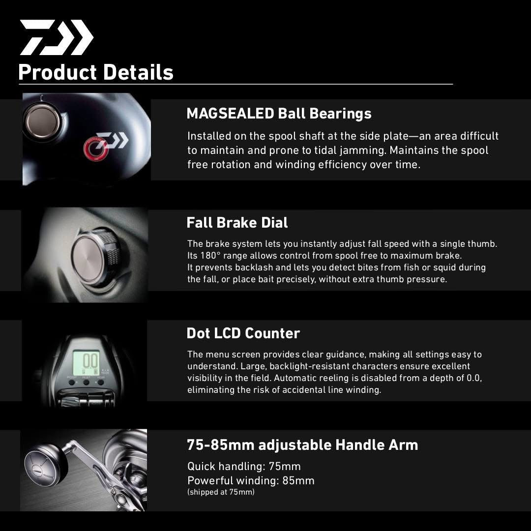 Daiwa 2026 Seaborg SB500J Electric Reel