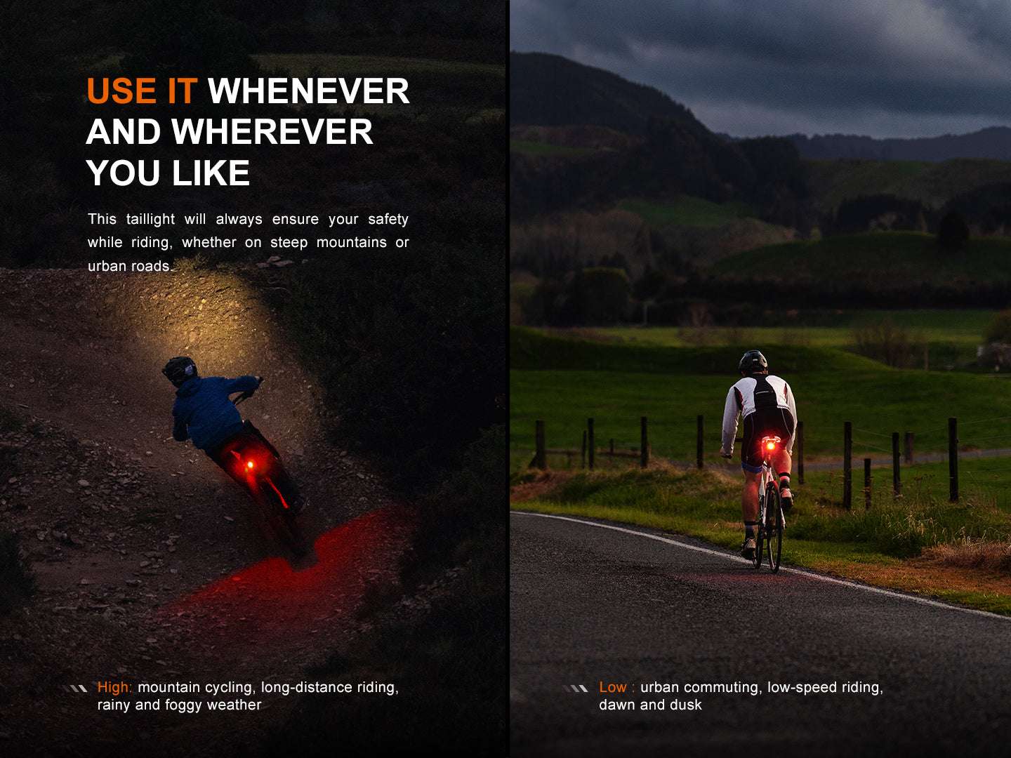 Palmarius Outdoors Fenix BC06R Smart-Brake Bicycle Taillight Bike Light