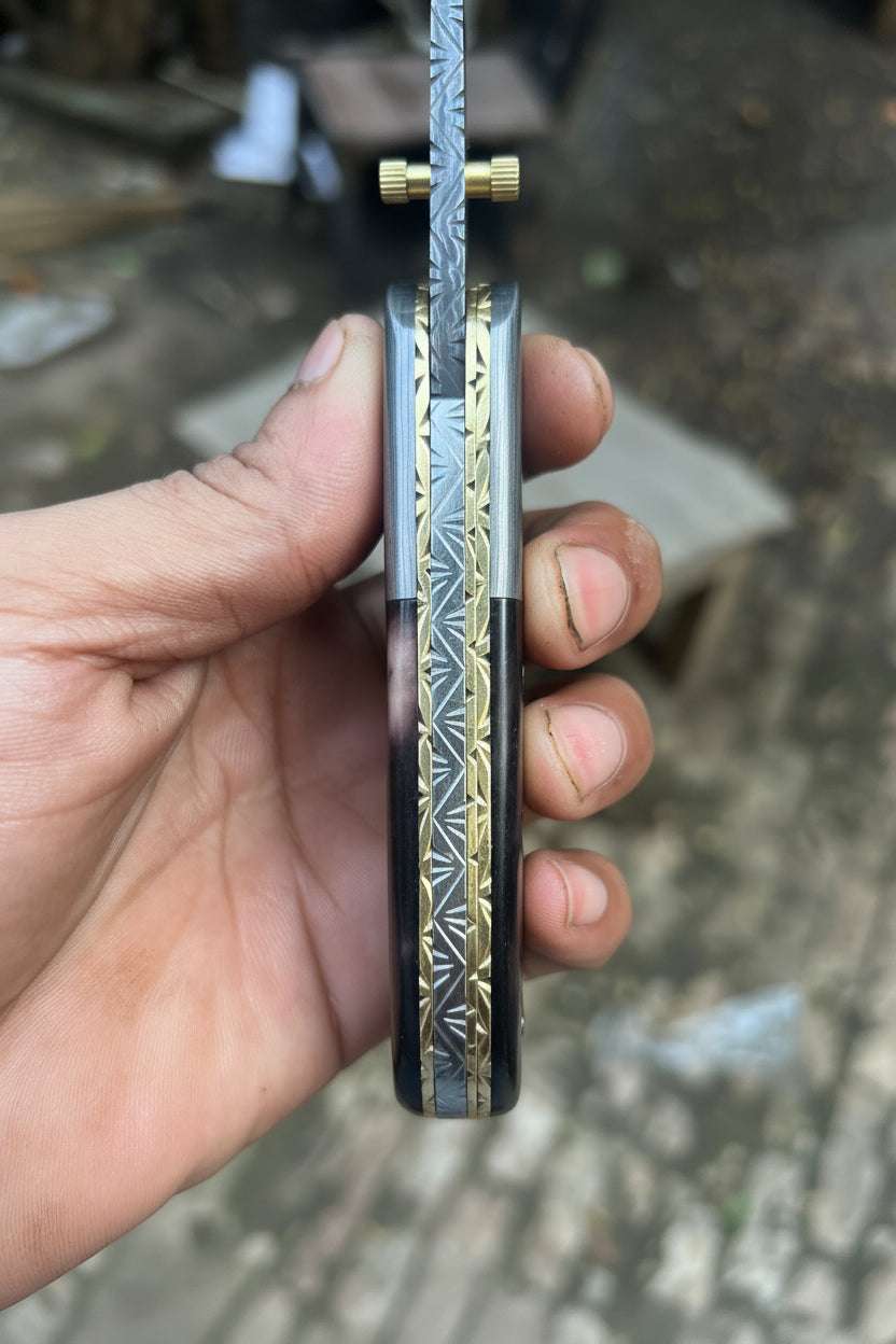 Palmarius Outdoors Rosewood Ridge Folder Knife 6" Handmade Rosewood Handle Liner Lock Liner Lock Folder