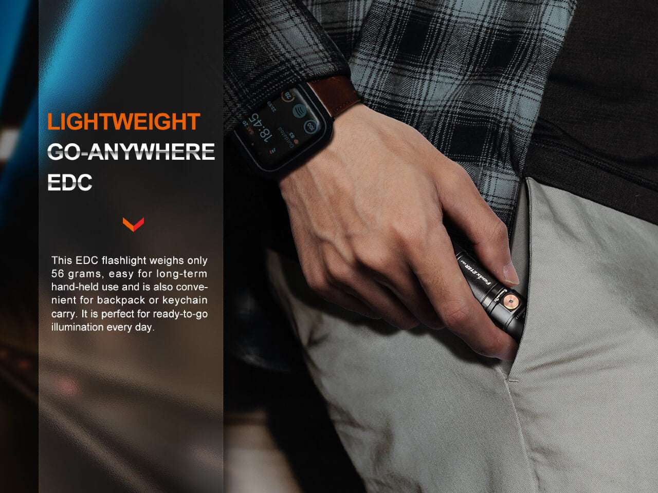 Palmarius Outdoors Fenix E18R V2 Rechargeable LED Flashlight EDC Flashlight