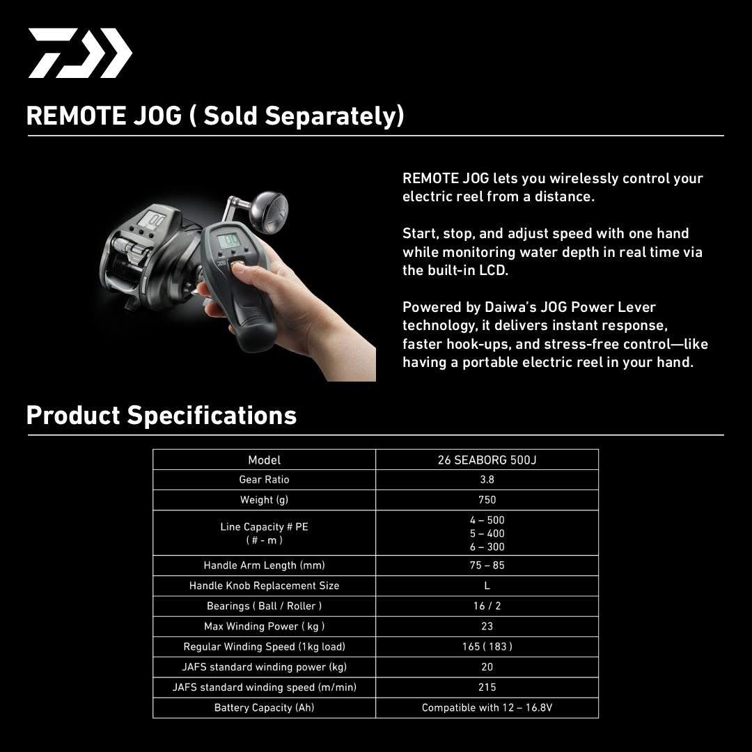 SEABORG 500J P 電動リール 2026 SEABORG™ 500J – Daiwa US
