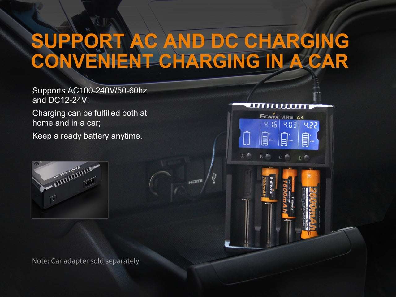 Palmarius Outdoors Fenix ARE-A4 Multifunctional Battery Charger Battery Charger