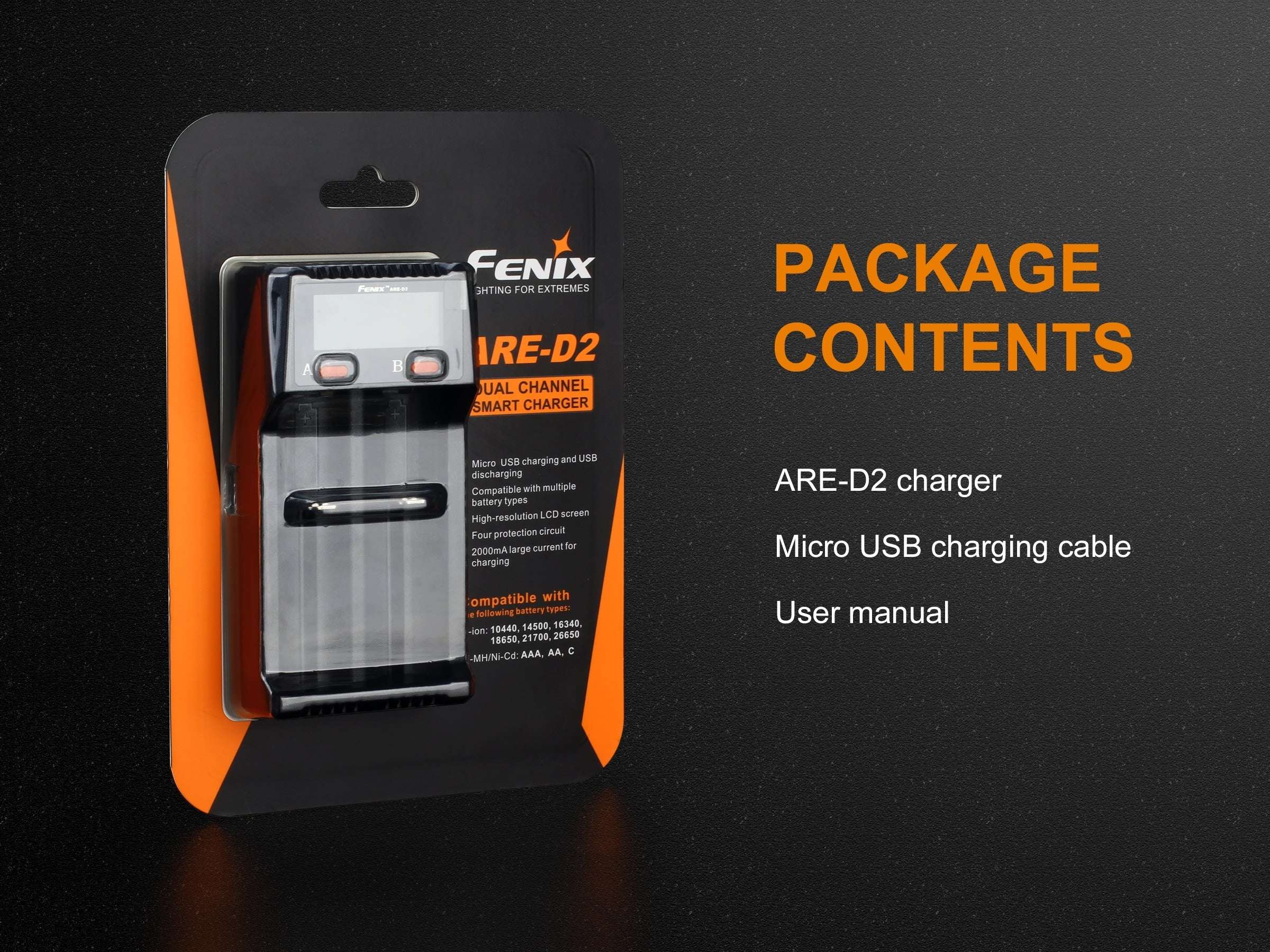 Palmarius Outdoors Fenix ARE-D2 Dual Channel Smart Battery Charger Battery Charger