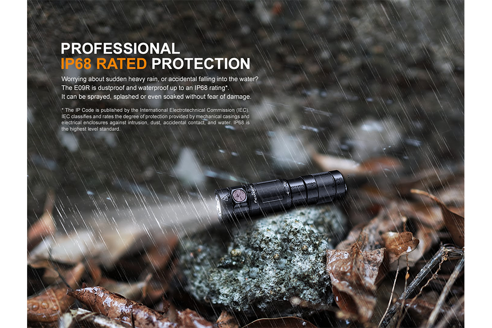 Palmarius Outdoors Fenix E09R Rechargeable High-Output Flashlight - 600 Lumens Keychain Flashlight