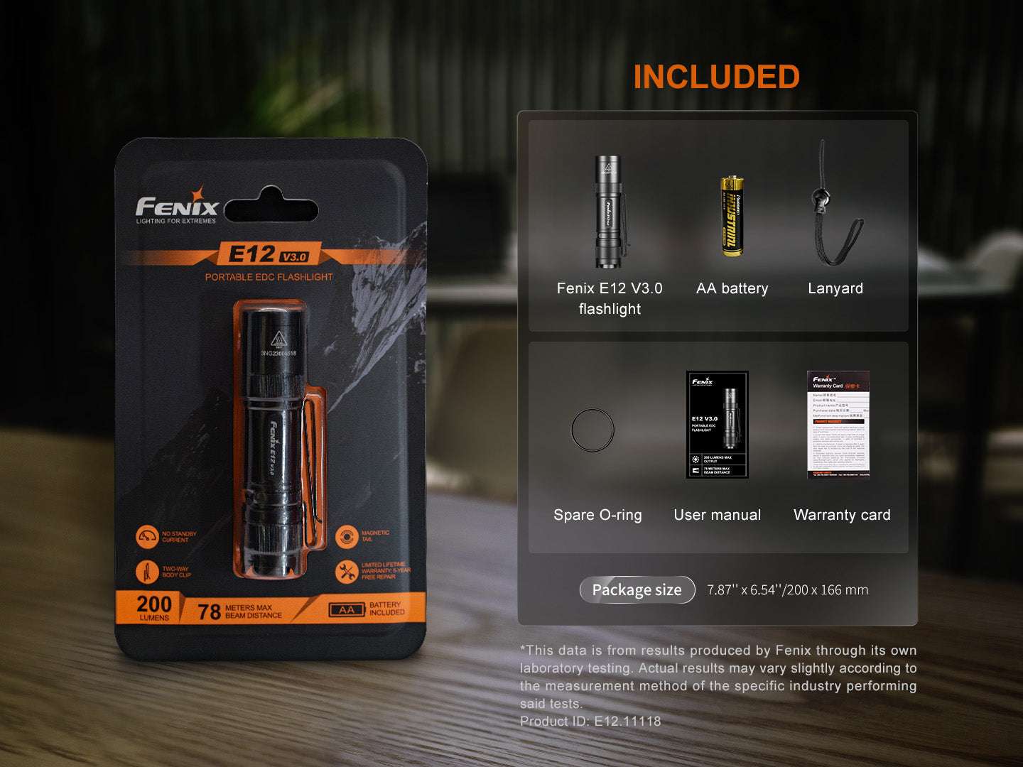 Palmarius Outdoors Fenix E12 V3 Pocket EDC AA Flashlight EDC Flashlight