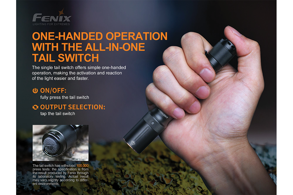 Palmarius Outdoors Fenix E20 V2.0 EDC Flashlight - 350 Lumens EDC Flashlight