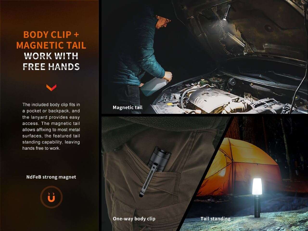Palmarius Outdoors Fenix E35R High-Performance Rechargeable LED Flashlight EDC Flashlight