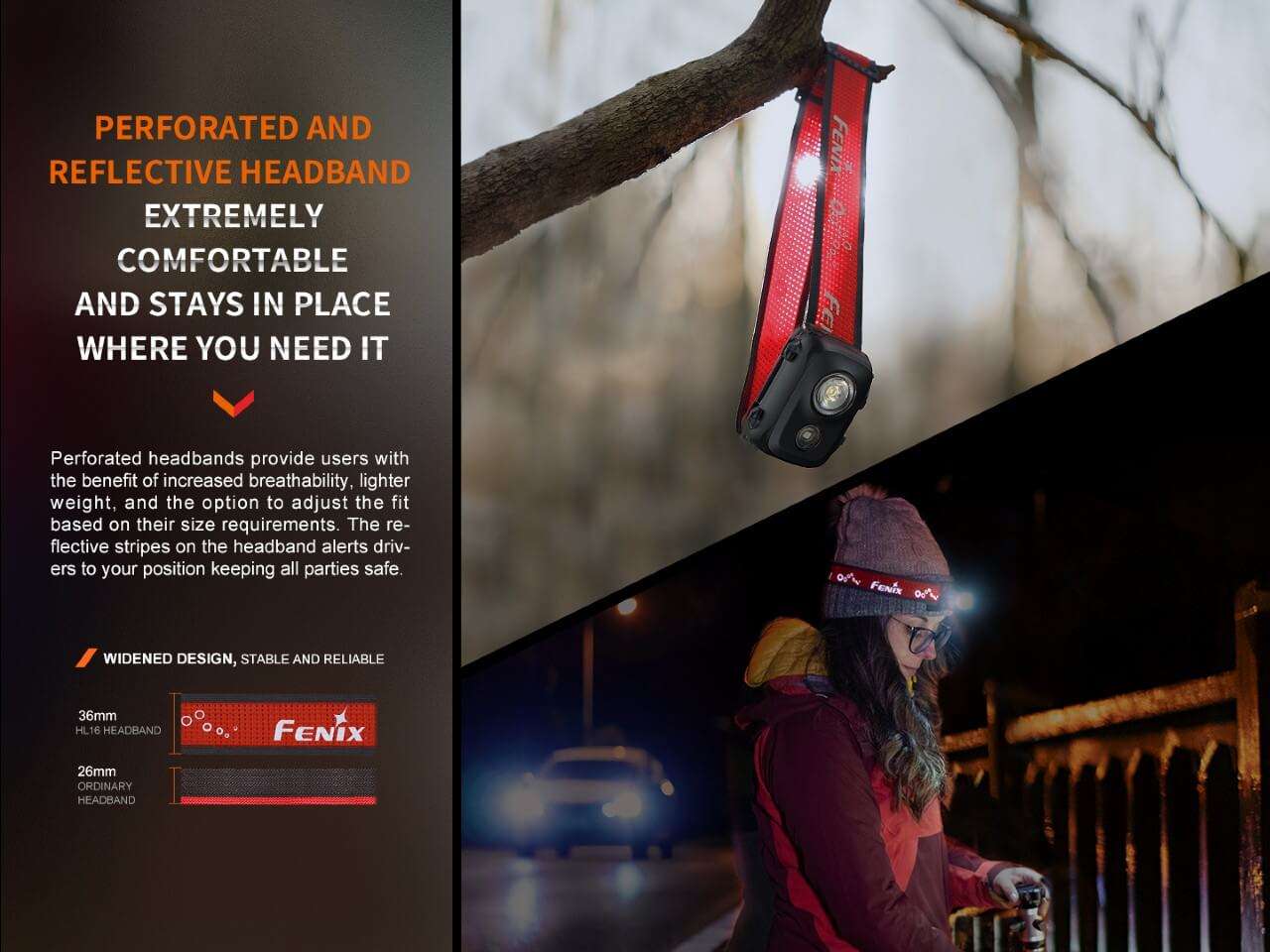 Palmarius Outdoors Fenix HL16 Lightweight Outdoor Hiking LED Headlamp Headlamp