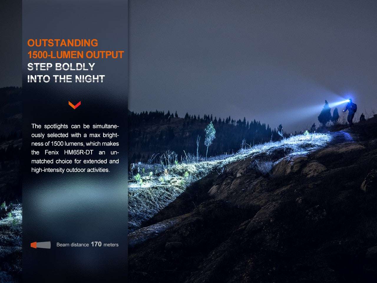Palmarius Outdoors Fenix HM65R-DT Trail Running LED Headlamp Headlamp