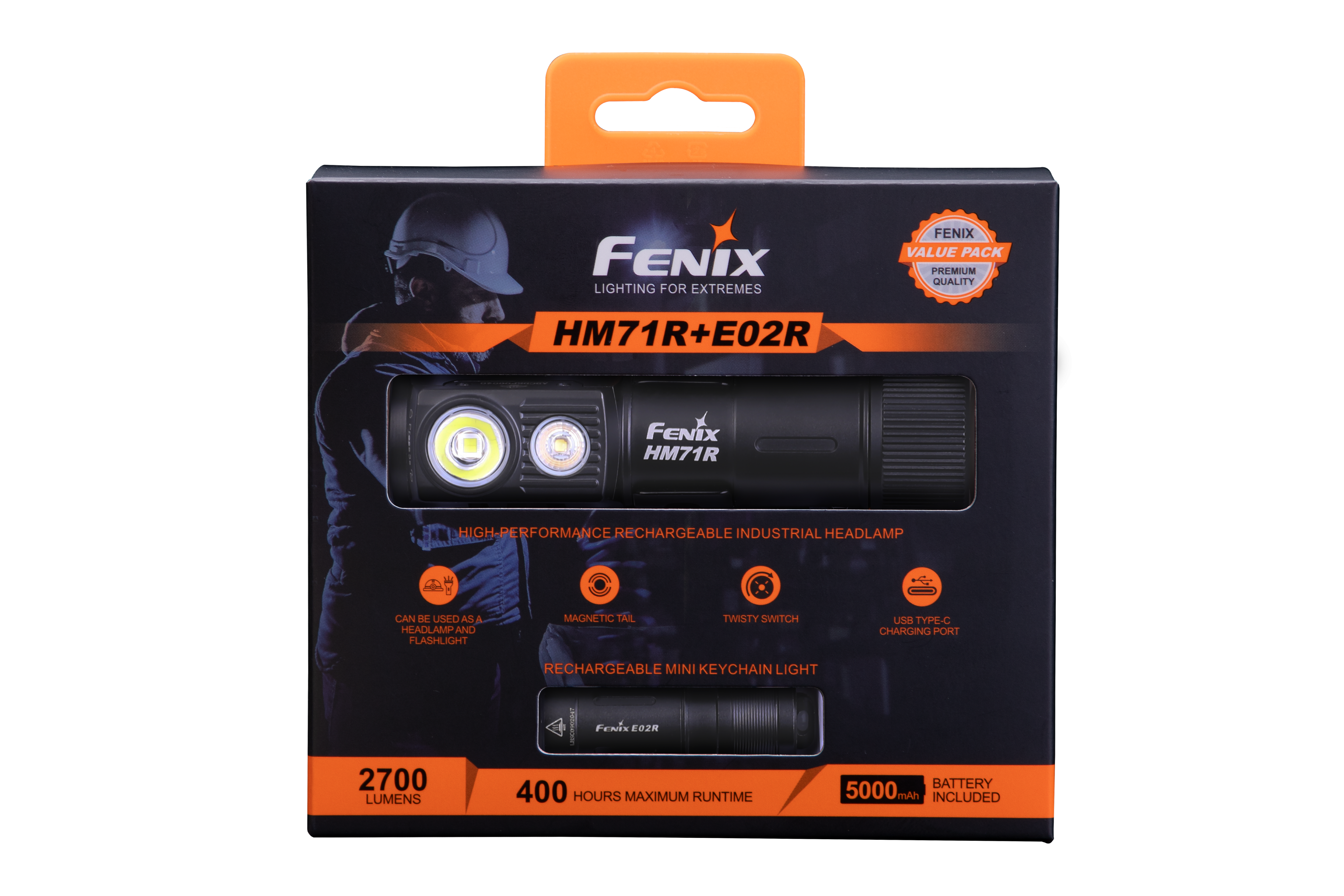 Palmarius Outdoors Fenix HM71R Rechargeable Industrial LED Headlamp Headlamp