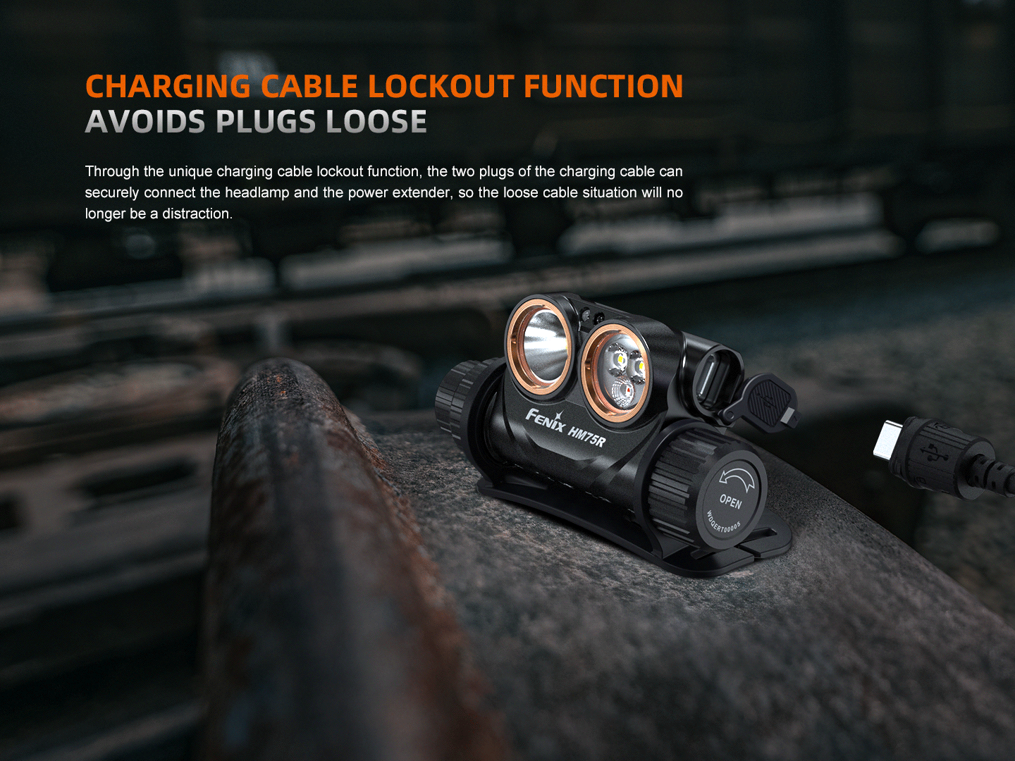 Palmarius Outdoors Fenix HM75R Rechargeable Industrial Headlamp - 1600 Lumens Headlamp