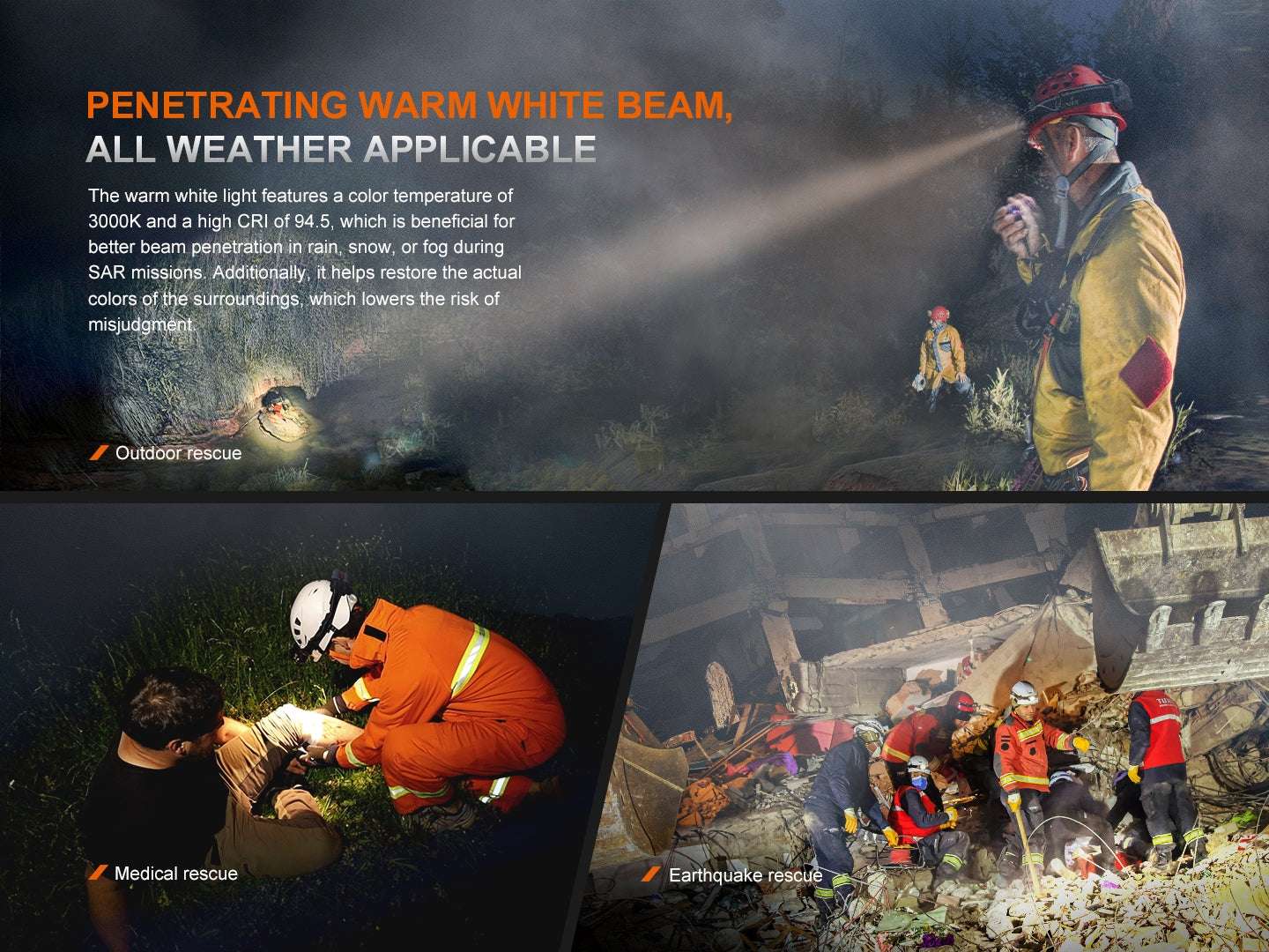 Palmarius Outdoors Fenix HP35R Search and Rescue Headlamp Headlamp