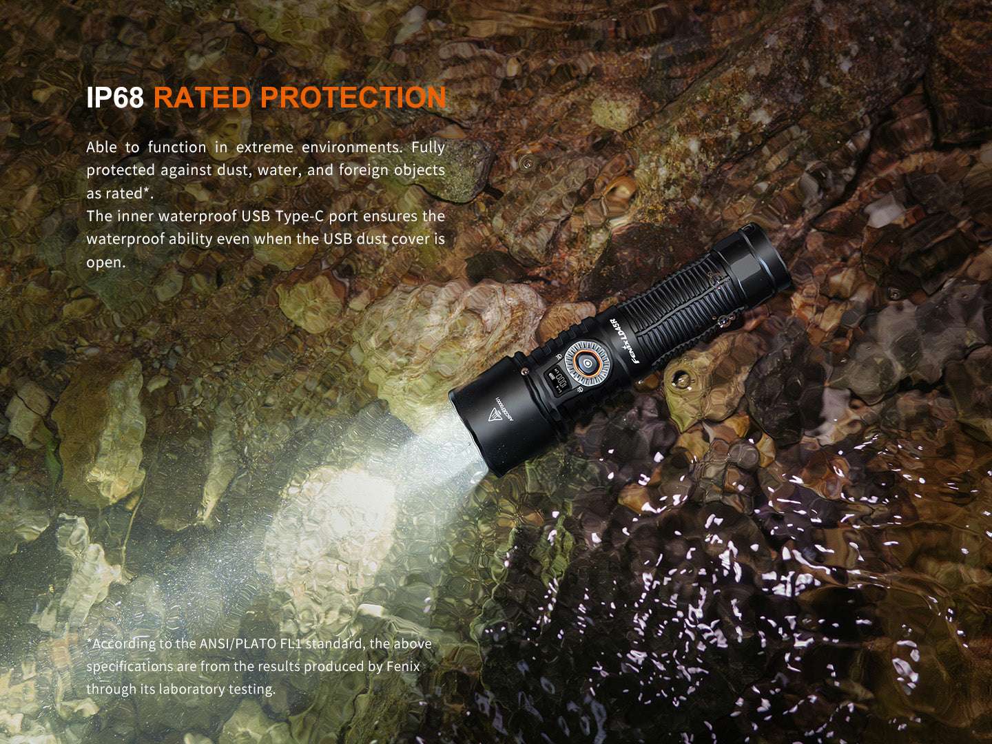 Palmarius Outdoors Fenix LD45R Digital Focus Rechargeable LED Flashlight Rechargeable Flashlight