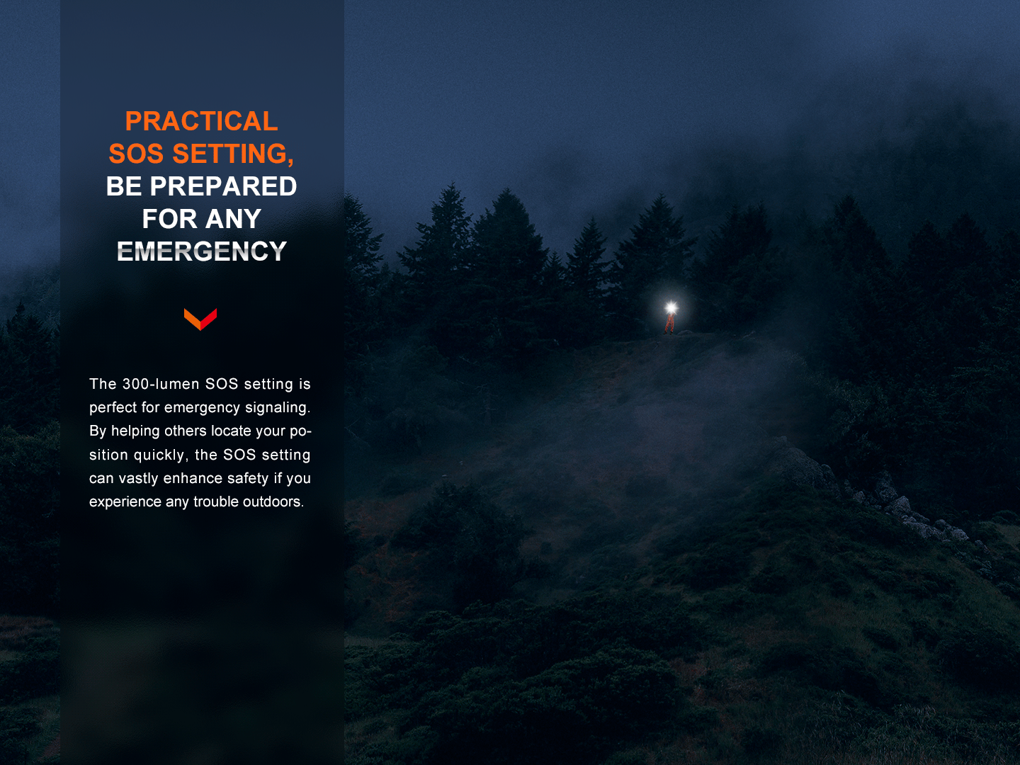 Palmarius Outdoors Fenix LR60R Rotary Switch Rechargeable Searchlight - 21000 Lumens Rechargeable Flashlight