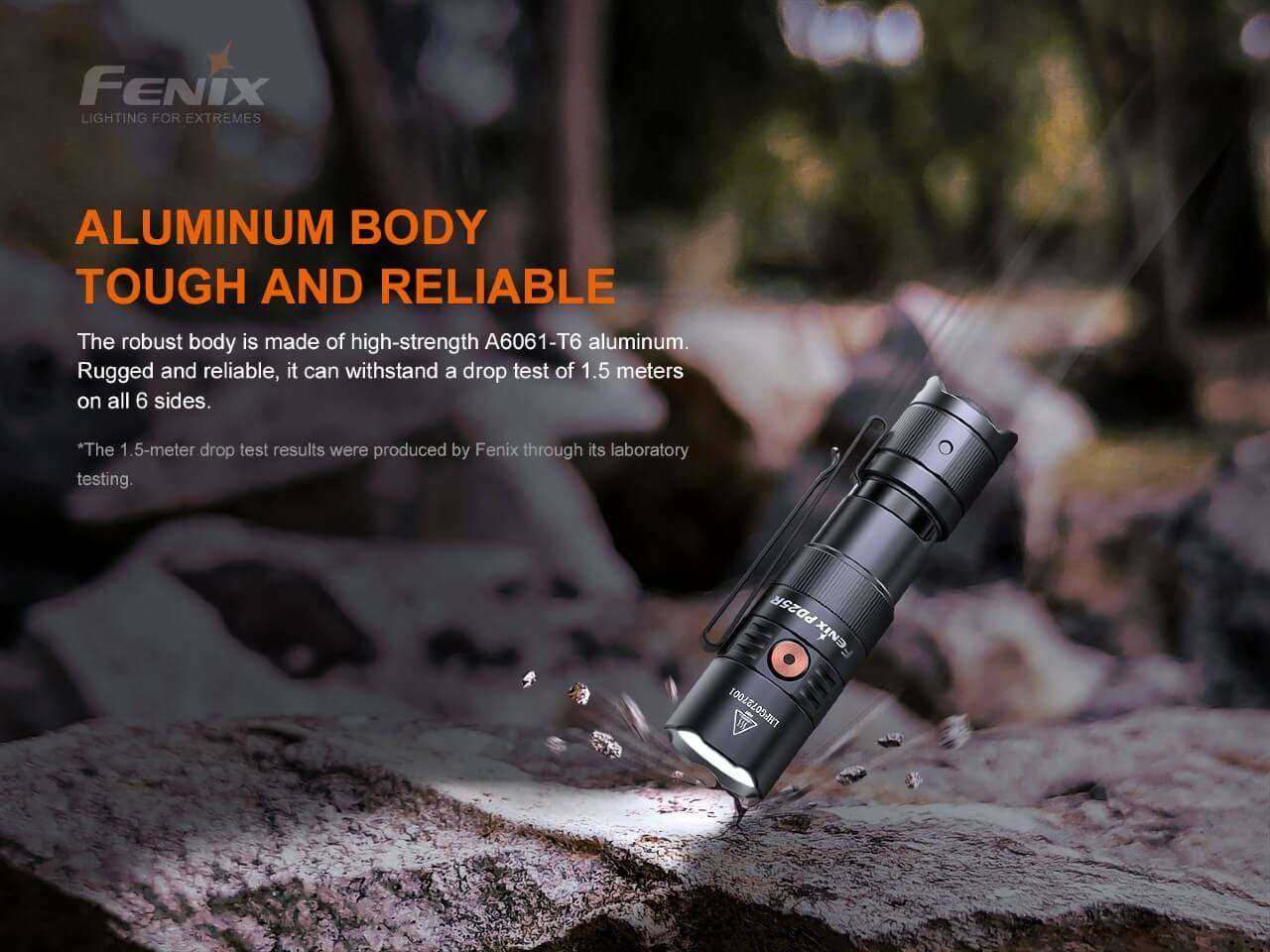 Palmarius Outdoors Fenix PD25R Rechargeable LED Flashlight EDC Flashlight