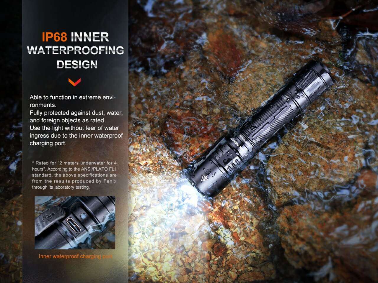 Palmarius Outdoors Fenix PD35R Compact Rechargeable Tactical Flashlight Rechargeable Flashlight