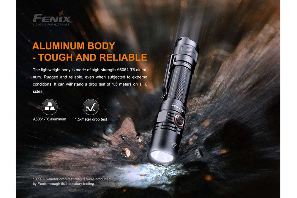 Palmarius Outdoors Fenix PD35 V3.0 Everyday Carry Flashlight - 1700 Lumens Tactical Flashlight