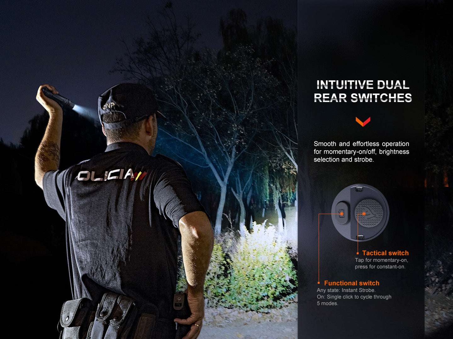 Palmarius Outdoors Fenix PD36R Pro 2800 Lumen Flashlight Tactical Flashlight