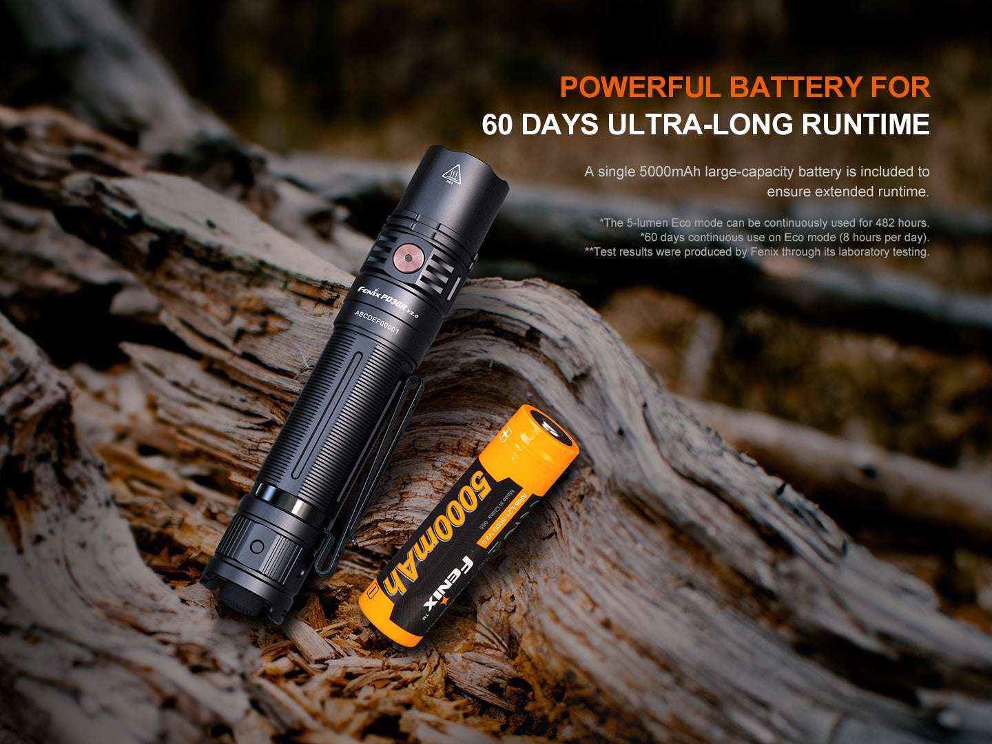 Palmarius Outdoors Fenix PD36R V2 Compact Rechargeable Tactical Flashlight - 1700 Lumens Tactical Flashlight
