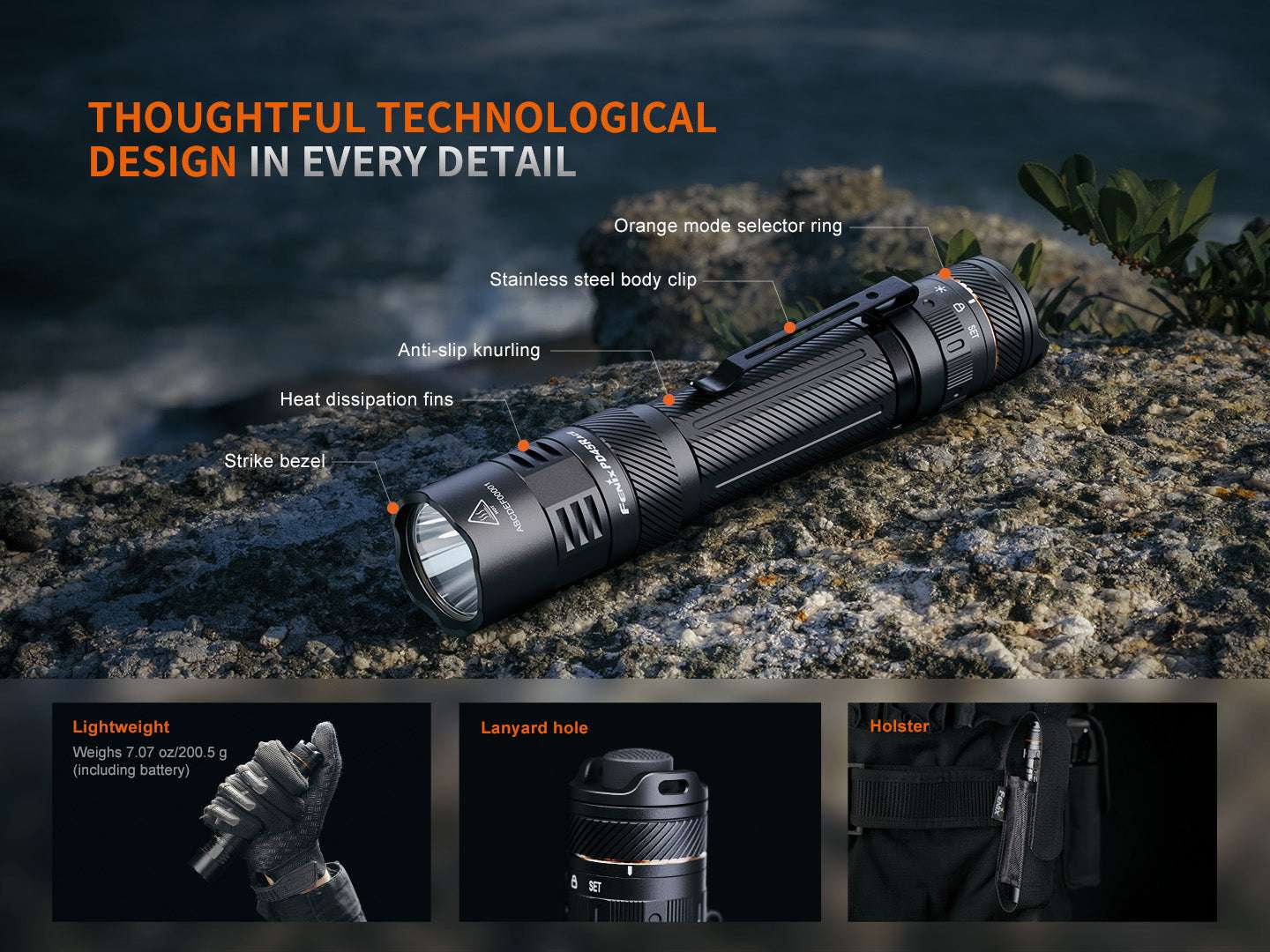 Palmarius Outdoors Fenix PD45R ACE Multi-Mode Tactical Flashlight Tactical Flashlight